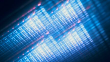 Flying binary zero codes, computer generated abstract background, 3D rendering