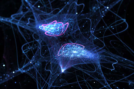 Parallel databases in big data space, computer generated abstract background, 3D rendering