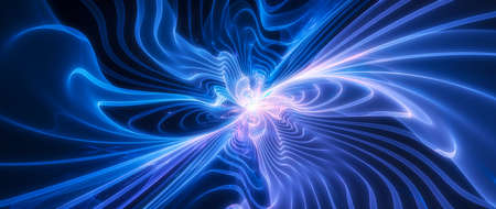 Multicolored vibrant neon colored futuristic technology surface, computer generated abstract background, 3D renderingの写真素材