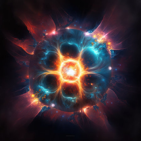 Abstract fractal. Fractal art background for creative design. Decoration for wallpaper, desktop, poster, cover booklet. Print for clothes, t-shirts. Creative illustration for designの素材