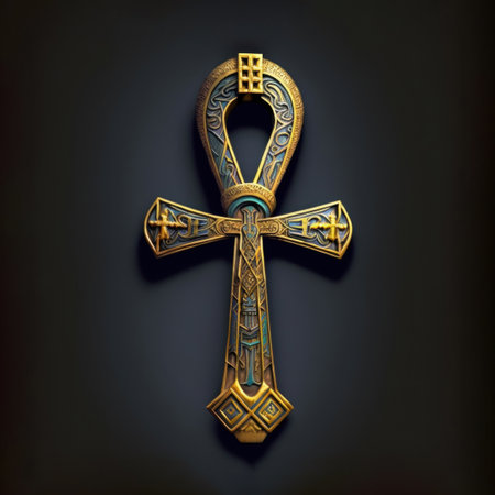 Ankh symbol, Coptic cross, generative AIの素材