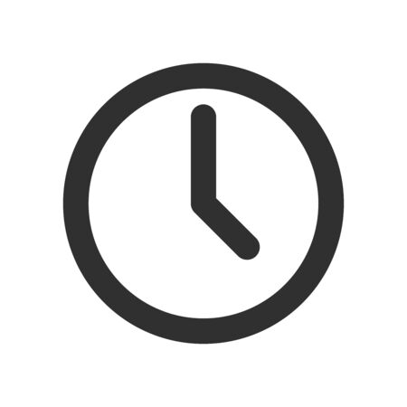 clock - time icon vector design templateのイラスト素材