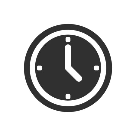 clock - time icon vector design templateのイラスト素材