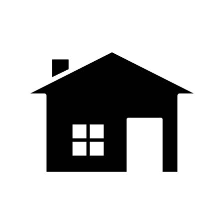 home - house - building icon vector design template in white background and trendy styleのイラスト素材