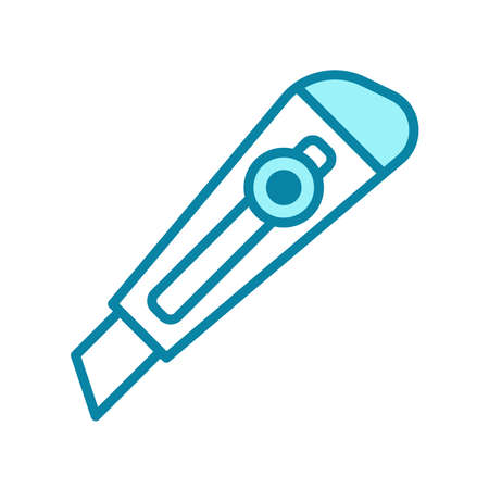 cutter knife - stationery icon vector design templateのイラスト素材