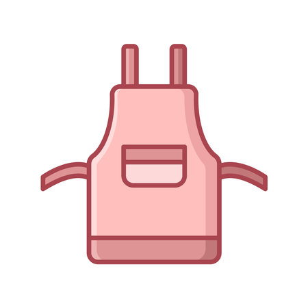 kitchen apron icon vector design template simple and cleanのイラスト素材
