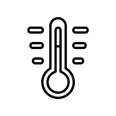 thermometer icon vector design template simple and clean