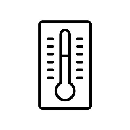 thermometer icon vector design template simple and clean