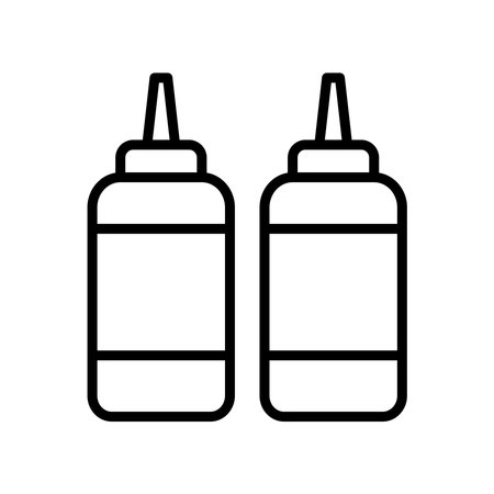 ketchup icon vector design template simple and cleanのイラスト素材