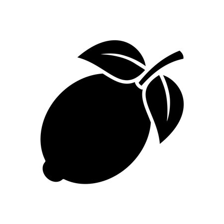 lemon icon vector design template simple and cleanのイラスト素材