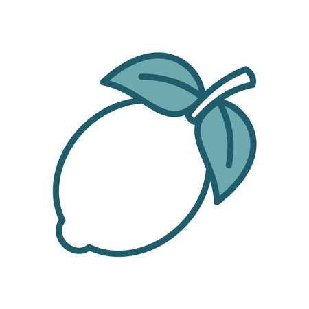 lemon icon vector design template simple and cleanのイラスト素材