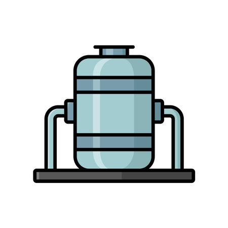 oil tank icon vector design template simple and cleanのイラスト素材