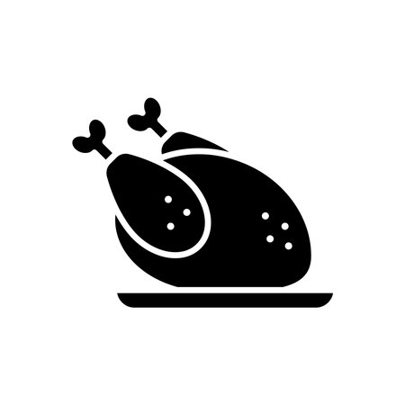 chicken meat icon vector design template simple and cleanのイラスト素材