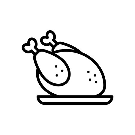 chicken meat icon vector design template simple and cleanのイラスト素材