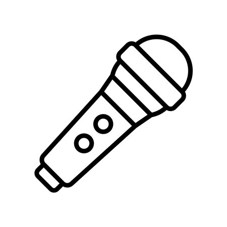 microphone icon vector design template simple and cleanのイラスト素材