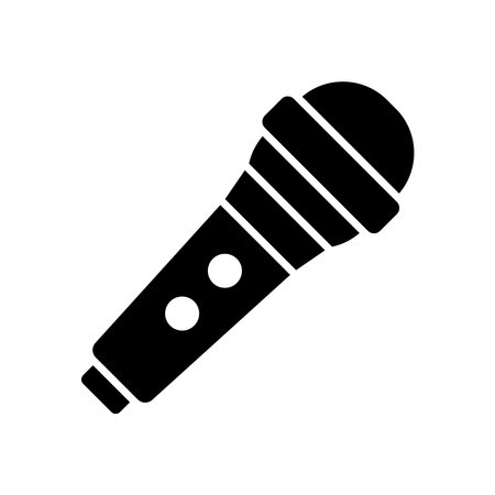 microphone icon vector design template simple and cleanのイラスト素材