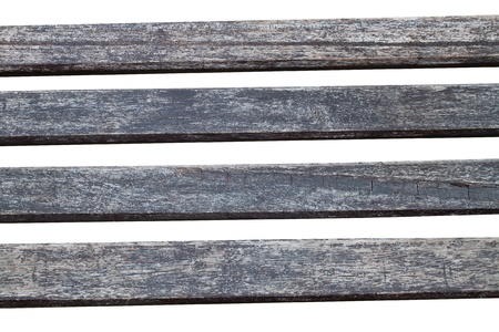 Old plank of wood isolated on white backgroundの写真素材