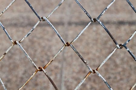 wire fence close upの写真素材