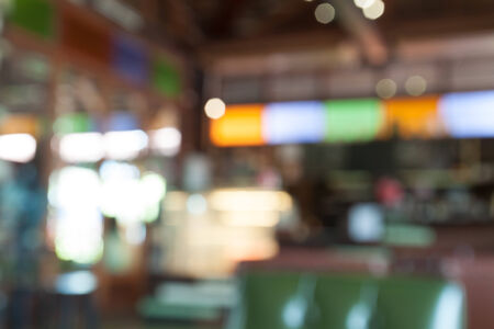 Coffee Shop Blurred backgroundの写真素材