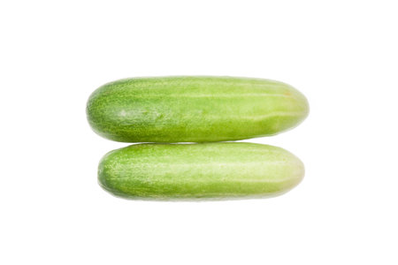 Cucumber isolated on white backgroundの写真素材
