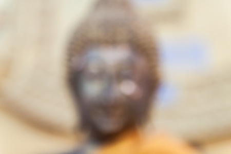 Golden Buddha ,blur styleの写真素材