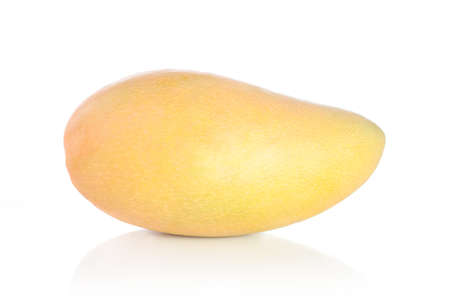 ripe mango isolated on white background.