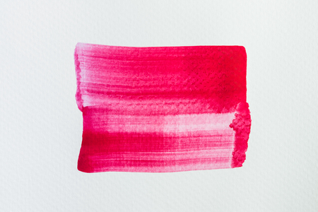 Abstract red watercolor on paper ,red colorful texture for backgroundの写真素材