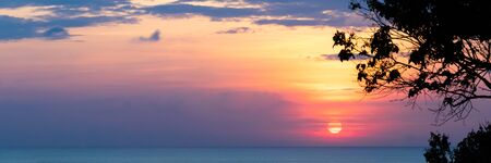 sunset and sea. Beautiful landscapeの写真素材