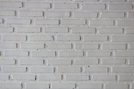 The brick wall is white.の写真素材