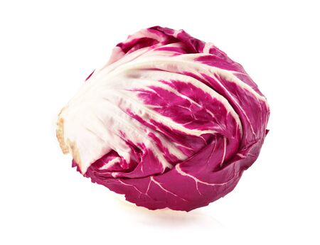 red cabbage isolated on white backgroundの写真素材