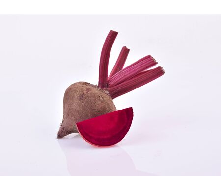 beetroot isolated on white backgroundの写真素材