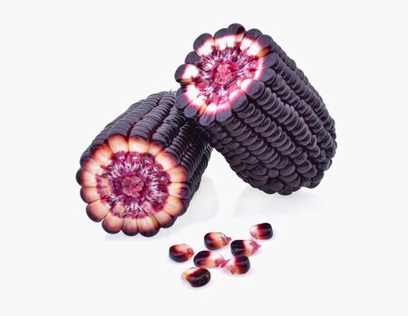 purple corn isolated on white background