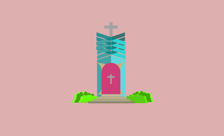 Church of the faith to worship God.のイラスト素材