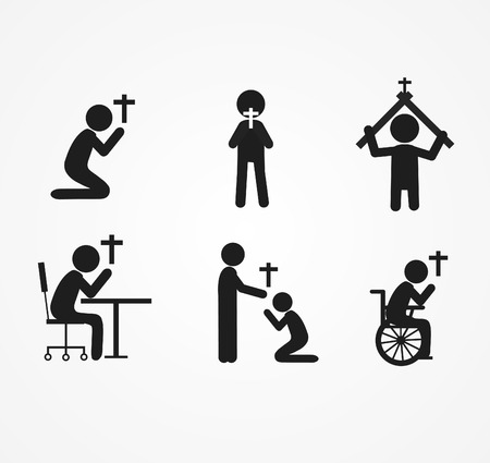 pray sit icon  vector illustrationのイラスト素材