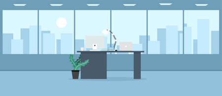 office  learning and teaching To work Using a design program vector illustrationのイラスト素材