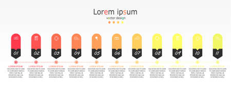vector illustration Can be used for process, presentations, layout, banner,info graphのイラスト素材
