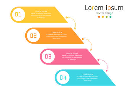 vector illustration Can be used for process, presentations, layout, banner,info graphのイラスト素材