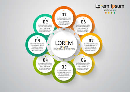 infographic can be used for process, presentations, layout, banner,info graphのイラスト素材
