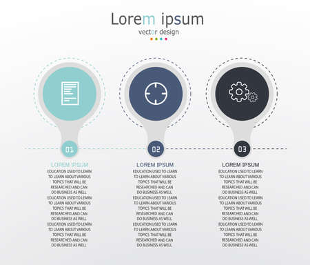 vector illustration Can be used for process, presentations, layout, banner,info graphのイラスト素材