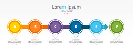 vector illustration Can be used for process, presentations, layout, banner,info graphのイラスト素材