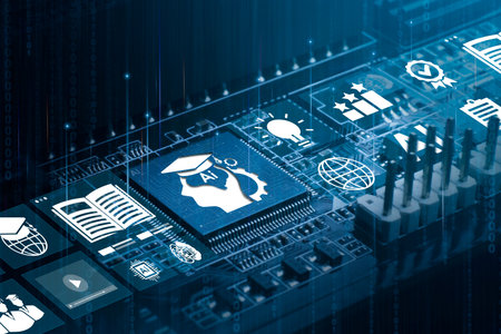 Technology education using AI systems, Artificial Intelligence (AI) technology concept and...