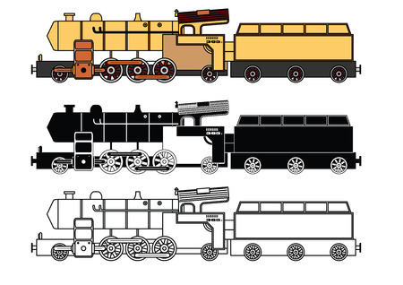 Children's_trainsのイラスト素材