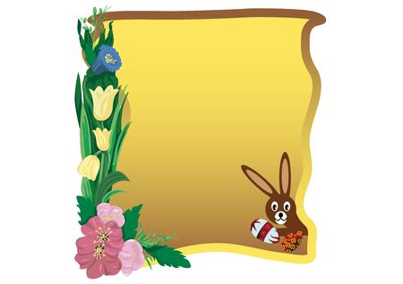 Lots of beautiful large, painted, Easter eggsのイラスト素材