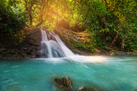 Waterfall landscape.  
Travel destination at Salika waterfall,Nakornnayok,Thailand.の写真素材