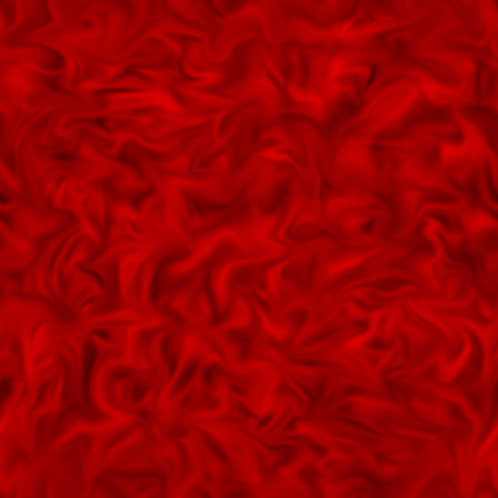 Abstract red blurred seamless background as fiery flame whirl or red smoky curls or elegant sensuous silk fabric surface or element for decorationの写真素材
