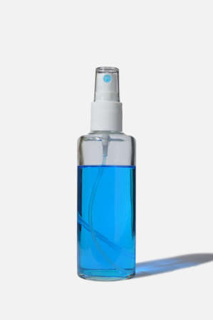 Hand sanitizer, Alcohol spray for hand washing isolated on white backgroundの写真素材
