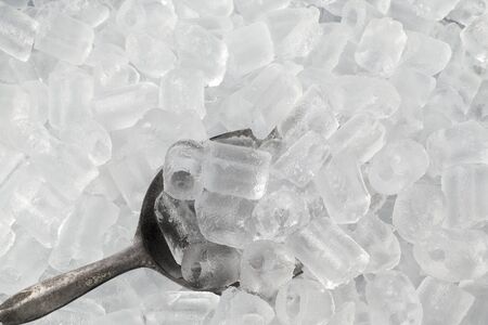 ice Tube in the bucketの写真素材