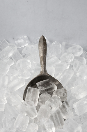 ice Tube in the bucketの写真素材