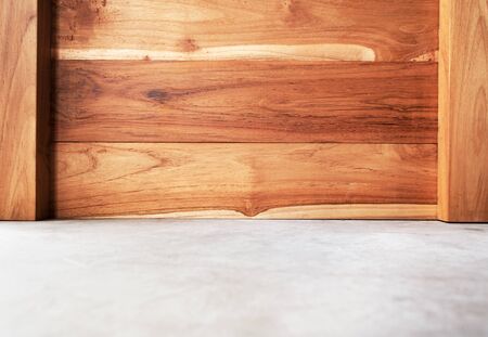 wood and cement backgroundの写真素材