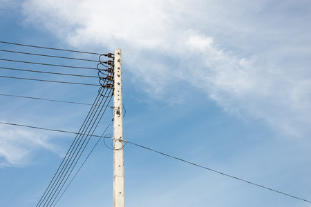 Electric poleの写真素材